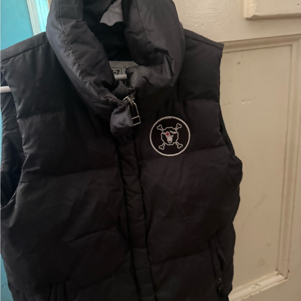 Black Puffer Vest Nununu designer 6/7